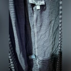 MICHAEL STAR, SWEATERS CARDIGAN,SIZE M COLOR BLACK END GREY,